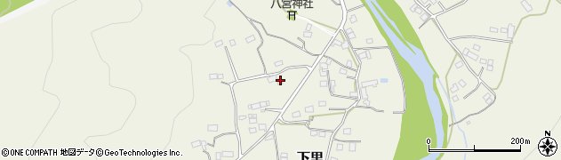 埼玉県比企郡小川町下里876周辺の地図