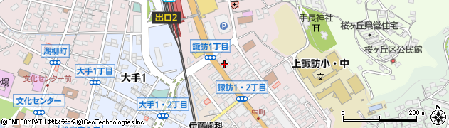 三井住友銀行諏訪支店 ＡＴＭ周辺の地図