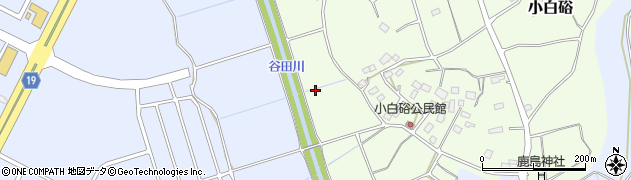 東谷田川周辺の地図