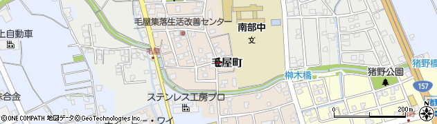 福井県勝山市毛屋町周辺の地図