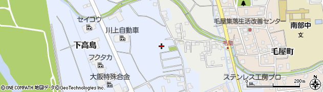 福井県勝山市西高島周辺の地図