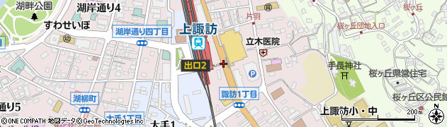 上諏訪駅周辺の地図