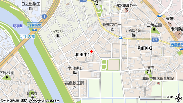 〒918-8236 福井県福井市和田中の地図