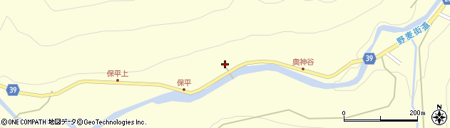 長野県松本市奈川保平445周辺の地図
