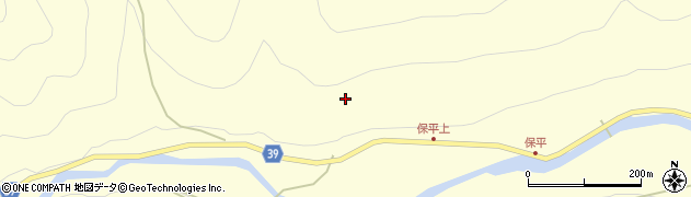 長野県松本市奈川保平周辺の地図