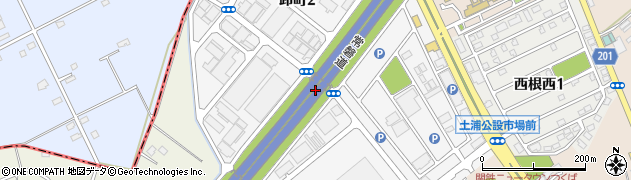 茨城県土浦市卸町周辺の地図