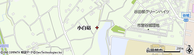 茨城県つくば市小白硲周辺の地図