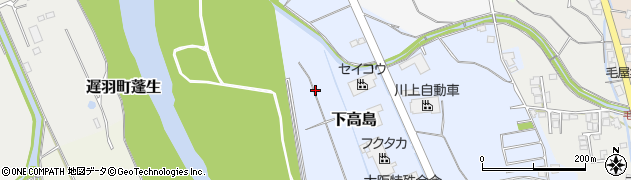 福井県勝山市下高島周辺の地図