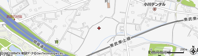 埼玉県比企郡滑川町月輪周辺の地図