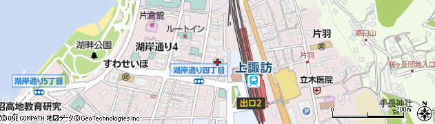 上諏訪ステーションホテル周辺の地図