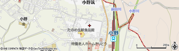 長野県辰野町（上伊那郡）小野筑周辺の地図