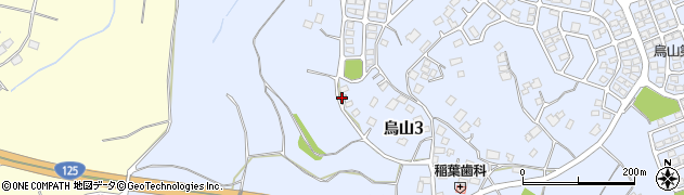 茨城県土浦市烏山3丁目周辺の地図