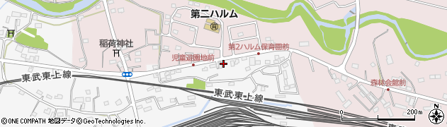 埼玉県比企郡滑川町月輪42周辺の地図