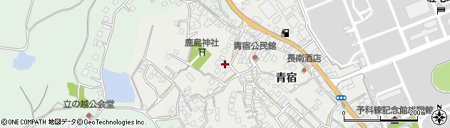茨城県阿見町（稲敷郡）青宿周辺の地図