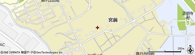 埼玉県杉戸町（北葛飾郡）宮前周辺の地図