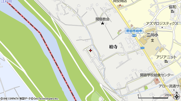 〒270-0214 千葉県野田市柏寺の地図