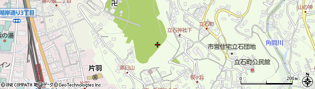 長野県諏訪市上諏訪（茶臼山）周辺の地図