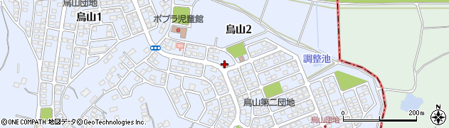 土浦烏山簡易郵便局周辺の地図