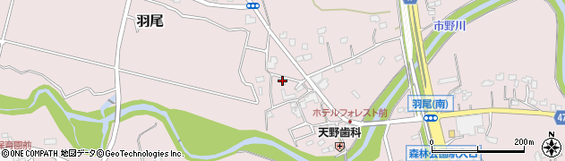 埼玉県比企郡滑川町羽尾1080周辺の地図