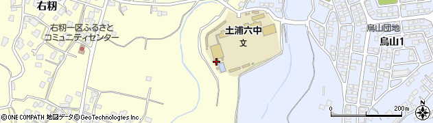 茨城県土浦市右籾842周辺の地図