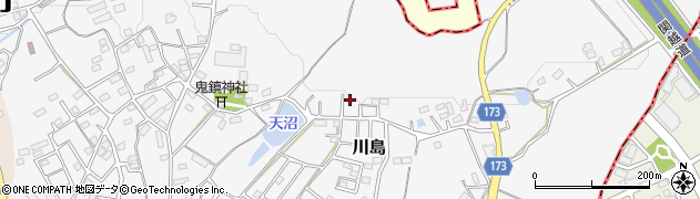 埼玉県比企郡嵐山町川島1886周辺の地図