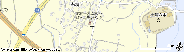 茨城県土浦市右籾921周辺の地図