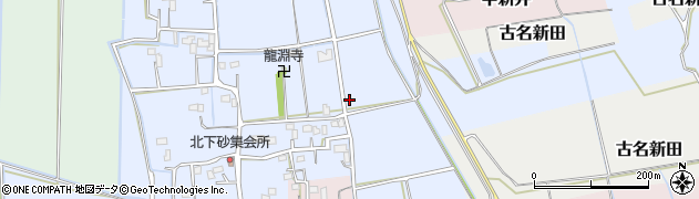 埼玉県吉見町（比企郡）北下砂周辺の地図