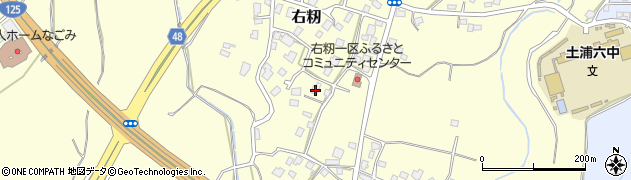 茨城県土浦市右籾950周辺の地図