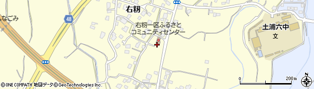 茨城県土浦市右籾748周辺の地図