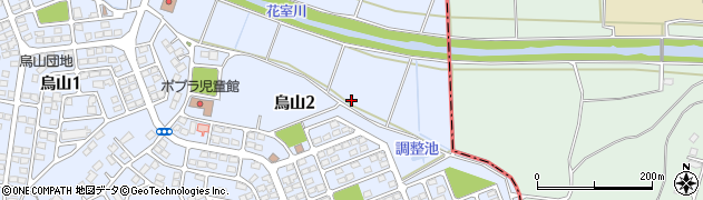 茨城県土浦市烏山2丁目周辺の地図