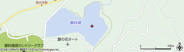 蓼科湖周辺の地図