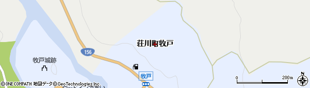 岐阜県高山市荘川町牧戸周辺の地図