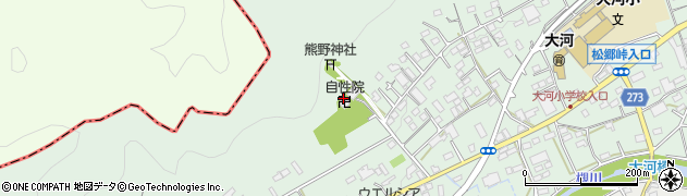 自性院周辺の地図