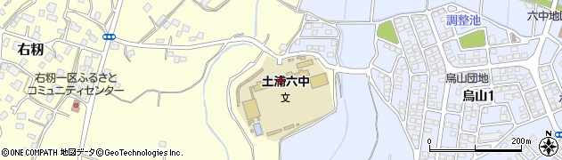 茨城県土浦市右籾428周辺の地図