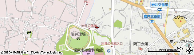 岩井バスターミナル周辺の地図