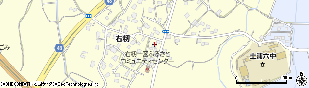 茨城県土浦市右籾760周辺の地図