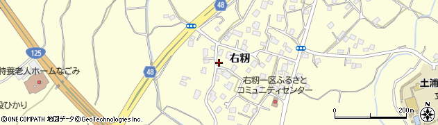 茨城県土浦市右籾720周辺の地図