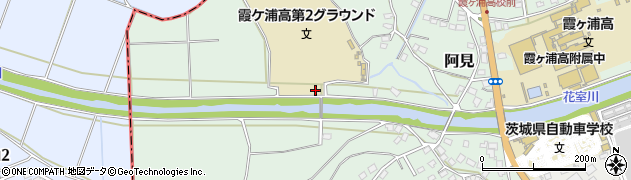 霞ヶ浦高等学校　第２グランド周辺の地図