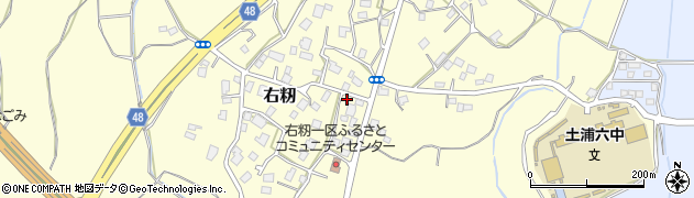 茨城県土浦市右籾758周辺の地図