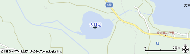 大月湖周辺の地図