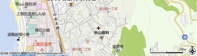 長野県諏訪市湯の脇周辺の地図