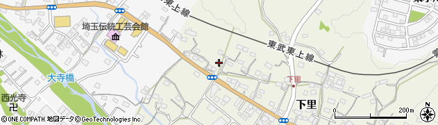 埼玉県比企郡小川町下里1604周辺の地図