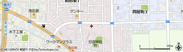 福井県福井市和田東周辺の地図