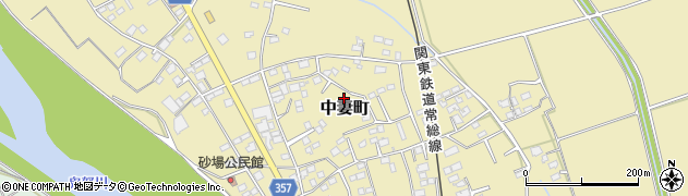 茨城県常総市中妻町883周辺の地図