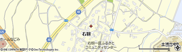 茨城県土浦市右籾556周辺の地図