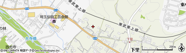 埼玉県比企郡小川町下里1601周辺の地図