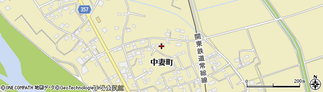 茨城県常総市中妻町878周辺の地図