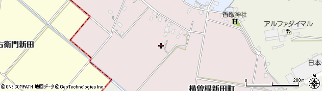 茨城県常総市横曽根新田町1116周辺の地図