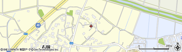 茨城県土浦市右籾463周辺の地図