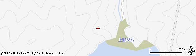上野ダム周辺の地図